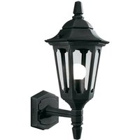 Elstead Lighting PRM1-BLACK Wandleuchte Parish 1xE27 100W Druckguss-Aluminium schwarz, Glas H:39cm B:18cm IP44 dimmbar von ELSTEAD