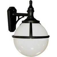 Elstead - Lighting glenbeigh-wall Wandleuchte Glenbeigh 1xE27 100W Polymer, Polycarbonat schwarz, weiss H:44cm B:27cm IP44 dimmbar von ELSTEAD