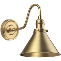 Lighting PV1-AB Wandleuchte Provence 1xE27 60W Baustahl Altmessing H:27,5cm B:21cm dimmbar - Elstead von ELSTEAD