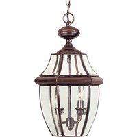 Außen Hängelampe REGINA Glas Stahl IP23 Vintage von ELSTEAD