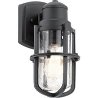 Außenlampe IP44 Schwarz E27 Maritim Wand LERA Außenlampe IP44 Schwarz E27 Maritim Wand LERA von ELSTEAD