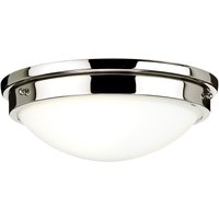 Badleuchte Decke rund 32 cm in Nickel Weiß blendarm Badleuchte Decke rund 32 cm in Nickel Weiß blendarm von ELSTEAD