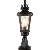 Baltimore - 1 leichte mittelgroße Podestlaterne im Freien Verwitterte Bronze IP44, E27 - Elstead Baltimore - 1 leichte mittelgroße Podestlaterne im Freien Verwitterte Bronze IP44, E27 - Elstead von ELSTEAD