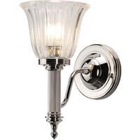 Carroll - 1 Licht Badezimmer Wandleuchte Nickel poliert IP44, G9 - Elstead von ELSTEAD