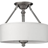 Deckenlampe LUANA in Nickel Ø:41cm Design Lampe von ELSTEAD