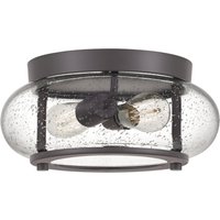 Deckenlampe innen rund 30,5 cm Glasschirm FELI von ELSTEAD