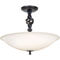 Deckenleuchte ANOUK Schwarz Weiß Ø40cm Designlampe von ELSTEAD