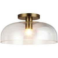 Deckenleuchte Glas Metall Ø 30,5 cm rund E27 Modern von ELSTEAD