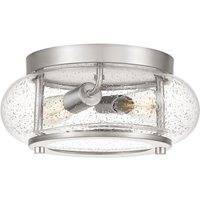 Deckenleuchte Glas Metall Ø30,5cm rund Industrie Design von ELSTEAD