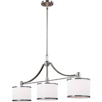 Deckenleuchte ILVY Chrom Weiß B:98cm kürzbar Lampe Deckenleuchte ILVY Chrom Weiß B:98cm kürzbar Lampe von ELSTEAD