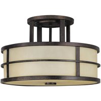 Deckenleuchte SHOJI Creme Ø34cm Wohnzimmer Lampe von ELSTEAD