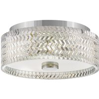 Deckenleuchte rund Ø 30,5 cm Chrom E27 Kristall Schirm Deckenleuchte rund Ø 30,5 cm Chrom E27 Kristall Schirm von ELSTEAD