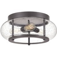 Deckenleuchte rund Ø41cm Industrial Glas Metall FELI Deckenleuchte rund Ø41cm Industrial Glas Metall FELI von ELSTEAD
