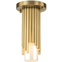 Deckenleuchte verstellbar Metall Glas Modern H: max. 126,1 cm von ELSTEAD