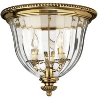 Design Deckenleuchte Glas Echt-Messing Ø37cm Wohnzimmer von ELSTEAD