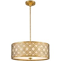 Designer Deckenleuchte rund arabesques Design Blattgold Designer Deckenleuchte rund arabesques Design Blattgold von ELSTEAD