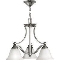 Designer Esstischlampe VERVE in Nickel Weiß verstellbar von ELSTEAD