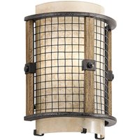 Designer Flurlampe Wand Eisen Stein Industrie Look Designer Flurlampe Wand Eisen Stein Industrie Look von ELSTEAD