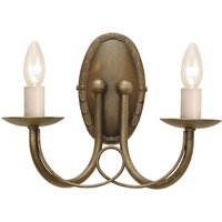 Edle Wandleuchte GOTICA 5 Gold Kerzenform Lampe von ELSTEAD