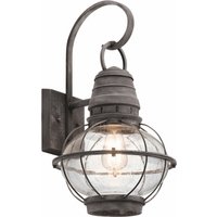 Elegante Wandleuchte LOUIS Zink Optik IP44 außen von ELSTEAD