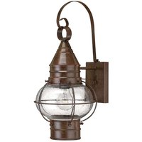 Elstead - Außenleuchte Wandlampe Messing Glas Bronze h 45,7 cm 1 Flammig IP23 Hofleuchte von ELSTEAD