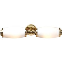Eliot - 2 Licht Badezimmer Twin Wandleuchte Messing poliert IP44, G9 - Elstead Eliot - 2 Licht Badezimmer Twin Wandleuchte Messing poliert IP44, G9 - Elstead von ELSTEAD