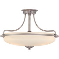Elstead - Griffin - 4 Light Semi Flush Deckenleuchte Chrom poliert, E27 Elstead - Griffin - 4 Light Semi Flush Deckenleuchte Chrom poliert, E27 von ELSTEAD