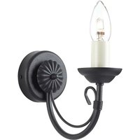 Elstead Lighting CH1-BLACK Wandleuchte Chartwell 1xE14 60W Stahl schwarz H:10cm B:9,2cm dimmbar von ELSTEAD