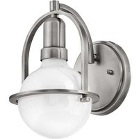 Elstead Lighting QN-SOMERSET1-BN QUINTIESSE Wandleuchte Somerset E27 1x40W Stahl, Nickel gebürstet H:23.3cm B:15.8cm dimmbar von ELSTEAD