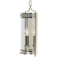 Lighting gh-wb-pn Wandleuchte Guildhall 1xE14 60W Baustahl Nickel poliert, Glas H:41cm B:15cm dimmbar - Elstead von ELSTEAD