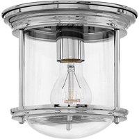 Lighting qn-hadrian-mini-f-cm-clear quintiesse Deckenleuchte Hadrian E27 1x40W IP44 Stahl Chrom, Glas klar H:18.5cm Ø19.6cm dimmbar - Elstead von ELSTEAD