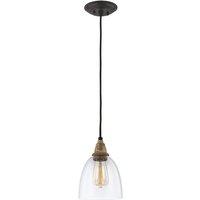 Matrimonio 1 Light Mini Dome Pendelleuchte Treibholz von ELSTEAD