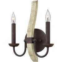 Elstead Middlefield - 2 Licht Innenkerze Wandleuchte Eisenrost, E14 von ELSTEAD