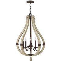 Elstead - Middlefield - 5 Leichtes Kronleuchter-Eisenrost-Finish, E14 von ELSTEAD