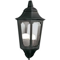 Lighting PR7-BLACK Wandleuchte Parish 1xE27 100W Druckguss-Aluminium schwarz, Glas IP43 H:42cm B:20cm dimmbar - Elstead von ELSTEAD