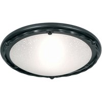 Elstead Pembroke - 1 Light Flush Deckenleuchte Schwarz, E27 Elstead Pembroke - 1 Light Flush Deckenleuchte Schwarz, E27 von ELSTEAD