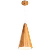 Hängelampe Holz Furnier Teak B: 20 cm E27 Modern von ELSTEAD