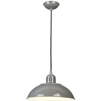 Hängelampe SECRETER Grau Ø30cm Bauhaus Lampe von ELSTEAD