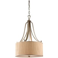 Hängeleuchte Esszimmerlampe Pendelleuchte 3-Flammig silbersand Küchenleuchte von ELSTEAD