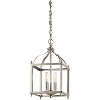 Hängeleuchte THOREN Nickel kürzbar Rustikal Lampe von ELSTEAD