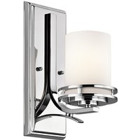 Hendrik - 1 Licht Badezimmer Wandleuchte Chrom poliert IP44, G9 - Elstead von ELSTEAD