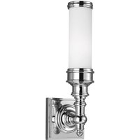 Jugendstil Bad Lampe LED Chrom Weiß IP44 Wand von ELSTEAD