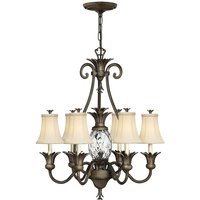 Kronleuchter ANABELL 8 in Bronze Creme Ø71cm Lampe von ELSTEAD
