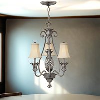 Kronleuchter ANABELL 8 in Nickel kürzbar Lampe von ELSTEAD