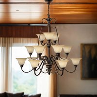 Kronleuchter ANABELL Ø1,2m rustikales Design groß von ELSTEAD