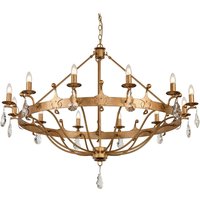 Kronleuchter CAMELOT 10 Gold Ø116cm kürzbar Lampe Kronleuchter CAMELOT 10 Gold Ø116cm kürzbar Lampe von ELSTEAD