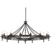 Kronleuchter CAMELOT 9 Schwarz Ø122cm Lampe Kronleuchter CAMELOT 9 Schwarz Ø122cm Lampe von ELSTEAD