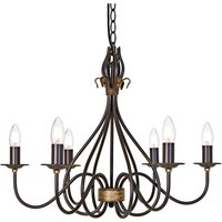 Kronleuchter CANDELA 15 Rostbraun Ø65cm Lampe Kronleuchter CANDELA 15 Rostbraun Ø65cm Lampe von ELSTEAD
