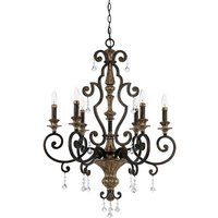 Kronleuchter GOTICA 4 Bronze 6xE14 Rustikal Lampe Kronleuchter GOTICA 4 Bronze 6xE14 Rustikal Lampe von ELSTEAD
