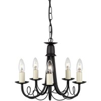 Kronleuchter GOTICA 5 Gold 5xE14 verstellbar Lampe von ELSTEAD